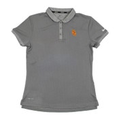 USC Trojans Women's Nike Charcoal SC Interlock Dry Texture Polo